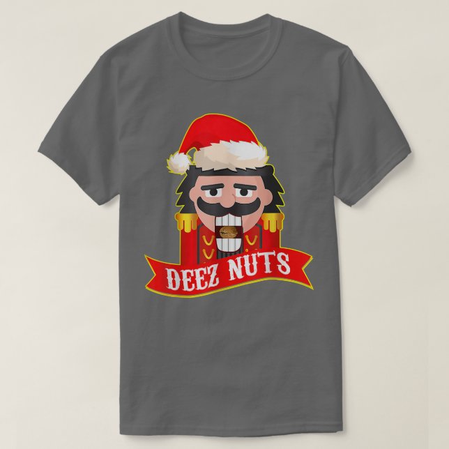 Deez Nuts Nutcracker  Funny Ugly Christmas Sweater (Design Front)