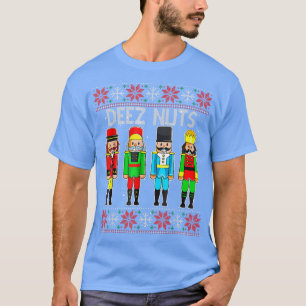 Deez Nuts Nutcracker Ugly Christmas Sweater Funny 