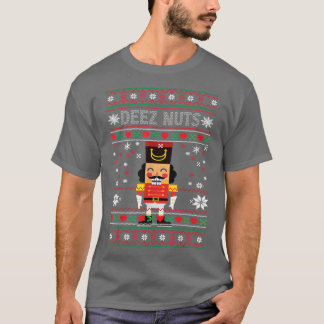 Deez Nuts Nutcracker Ugly Christmas Sweater Funny 