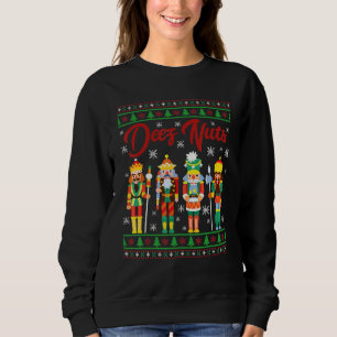 Deez Nuts Nutcracker Ugly Christmas Sweater Meme