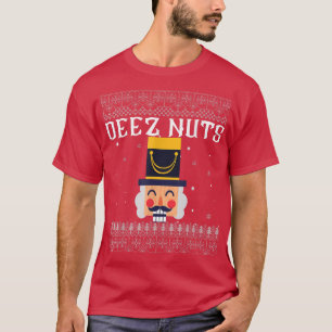 Deez Nuts Nutcracker Ugly Christmas Sweater Women