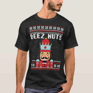 Deez Nuts Ugly Christmas Sweater Nutcracker Xmas