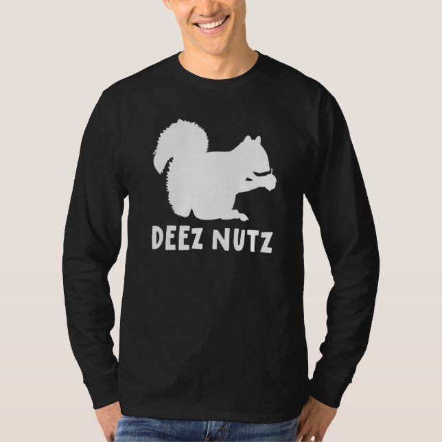 Deez Nutz Christmas Gopher  Saying Dees Nutz Ugly  T-Shirt (Front)