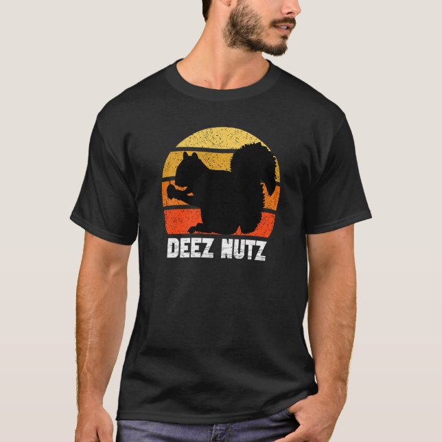 Deez Nutz Christmas Gopher  Saying Dees Nutz Ugly  T-Shirt (Front)