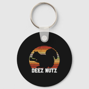 Deez Nutz Nutcracker Squirrel Gopher Chipmunk Dees Key Ring