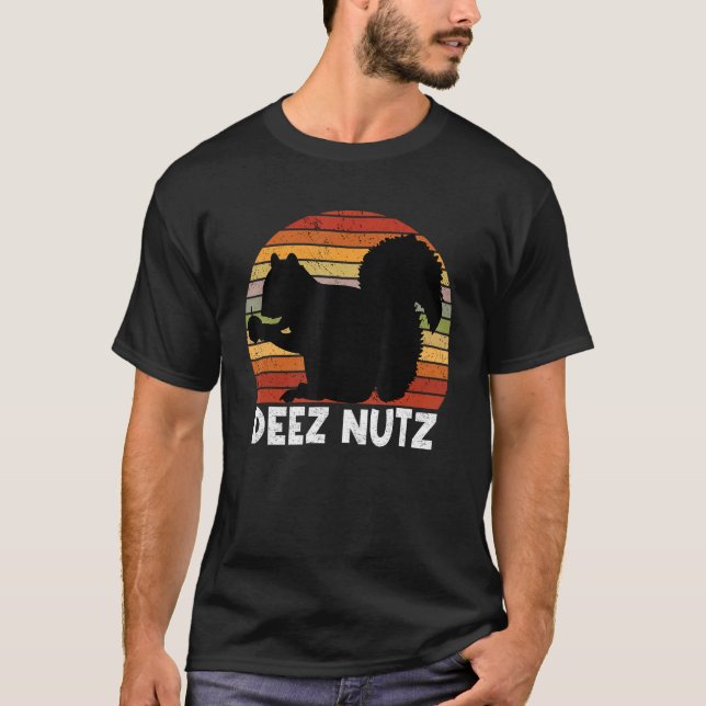 Deez Nutz Nutcracker Squirrel Gopher Chipmunk Dees T-Shirt (Front)