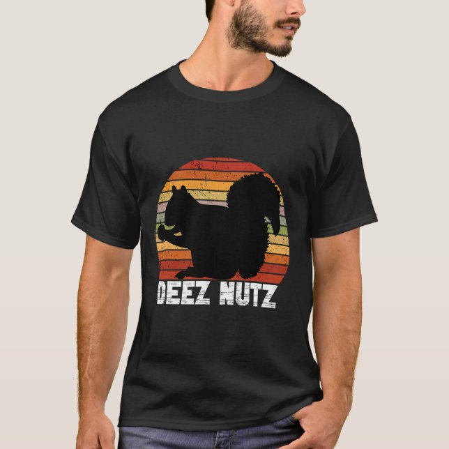 Deez Nutz Nutcracker Squirrel Gopher Chipmunk Dees T-Shirt (Front)