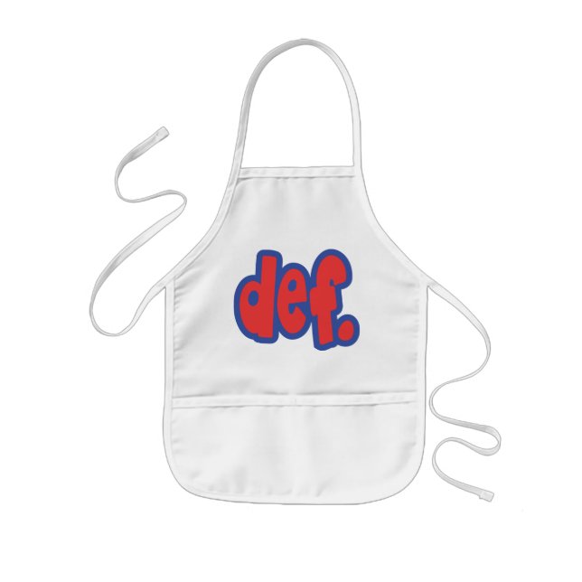 def. kids apron (Front)