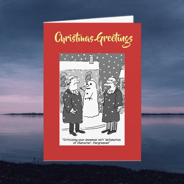 Defamation Character Legal QR Code Christmas Card (Creator Uploaded)