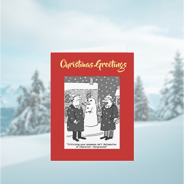 Defamation Character Legal QR Code Christmas Card (Creator Uploaded)