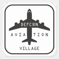 DEFCON Aviation Village Stickers AV17