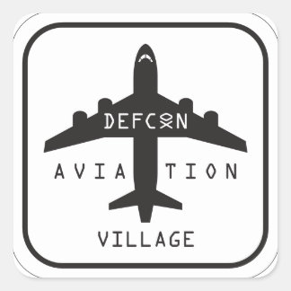 DEFCON Aviation Village Stickers AV17