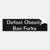 Defeat obesity bumpersticker