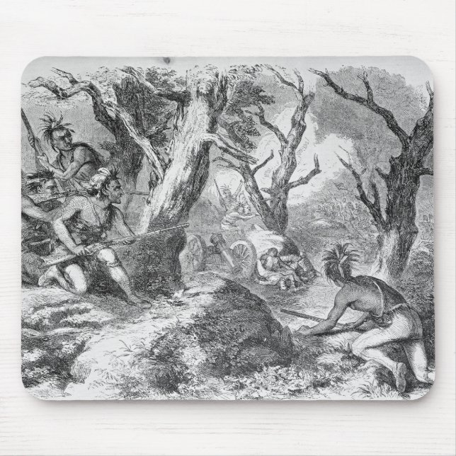 Defeat of General Braddock Mouse Pad (Front)