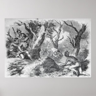 Defeat of General Braddock Poster
