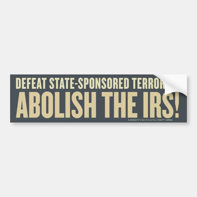Defeat State-Sponsored Terrorism Bumper Sticker (Front)