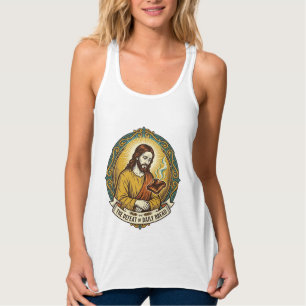 Defeated Jesus Smoking Burnt Toast Breakfast Kitch Singlet