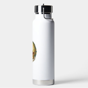 Defeated Jesus Smoking Burnt Toast Breakfast Kitch Water Bottle