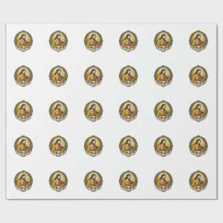 Defeated Jesus Smoking Burnt Toast Breakfast Kitch Wrapping Paper