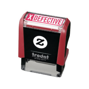 DEFECTIVE PRODUCT SELF-INKING STAMP