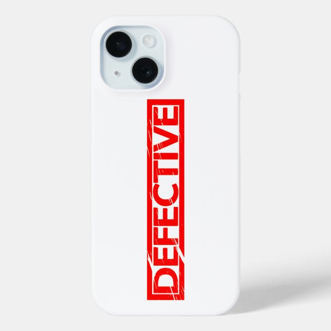 Defective Stamp Case-Mate iPhone Case (Back)