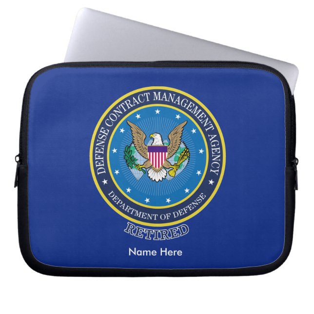 Defence Contract Management Agency DCMA Laptop Sleeve (Front)