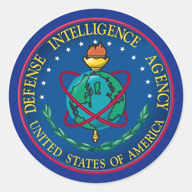 Defence Intelligence Agency Classic Round Sticker (Front)