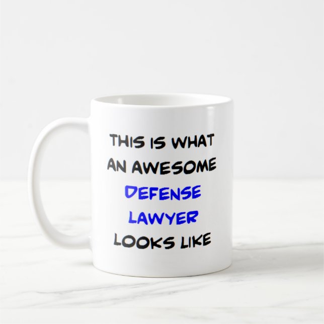 defence lawyer, awesome coffee mug (Left)