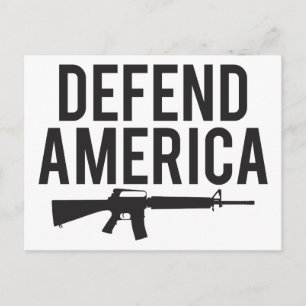 Defend America AR15 Postcard