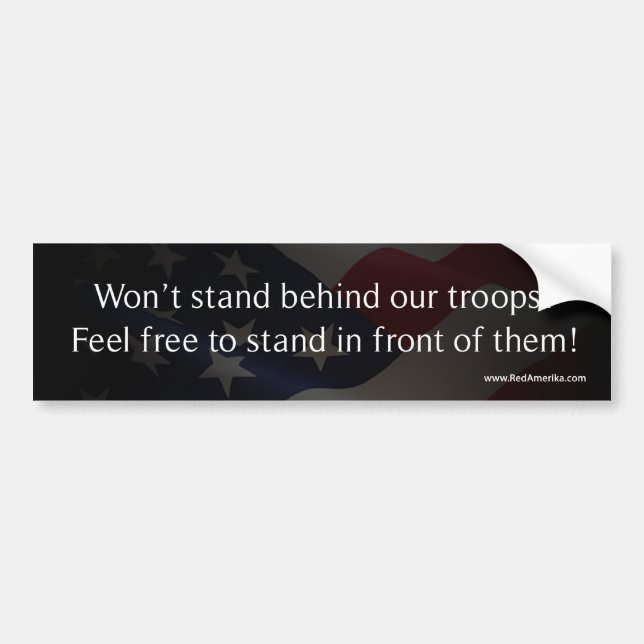 Defend America - Support Troops Bumper Sticker (Front)
