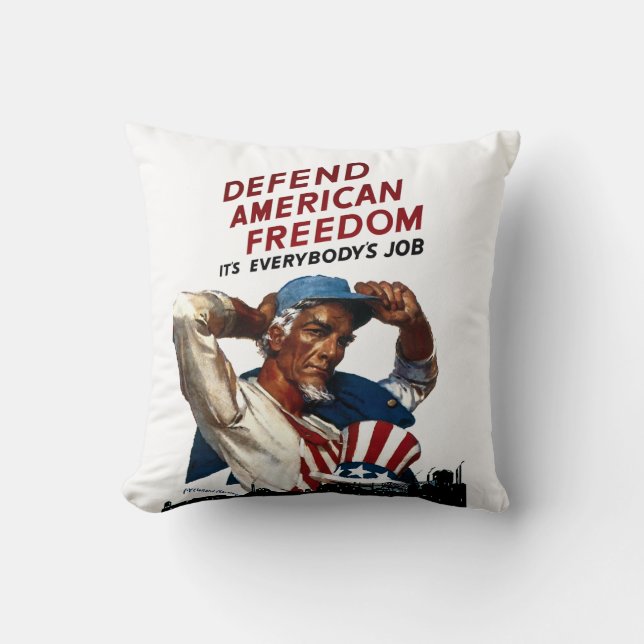 Defend American Freedom Cushion (Front)