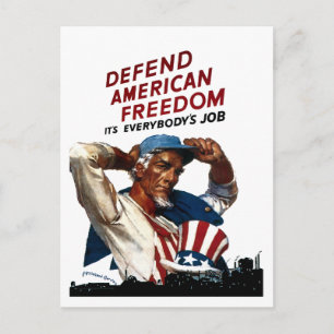 Defend American Freedom Postcard