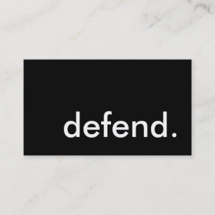defend. business card