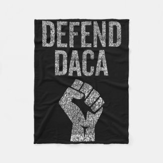 Defend Daca With Resist Fist Graphic Distressed Fleece Blanket