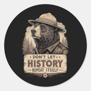 Defend Democracy Classic Round Sticker