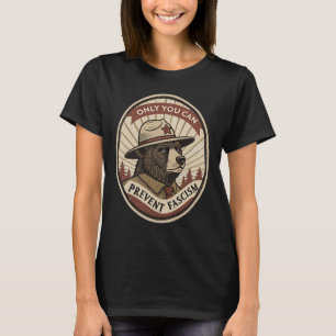 Defend Democracy - Clic Only You Can Prevent Facis T-Shirt
