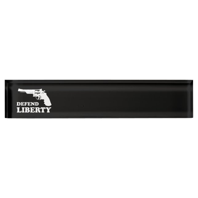 Defend liberty nameplate (Front)