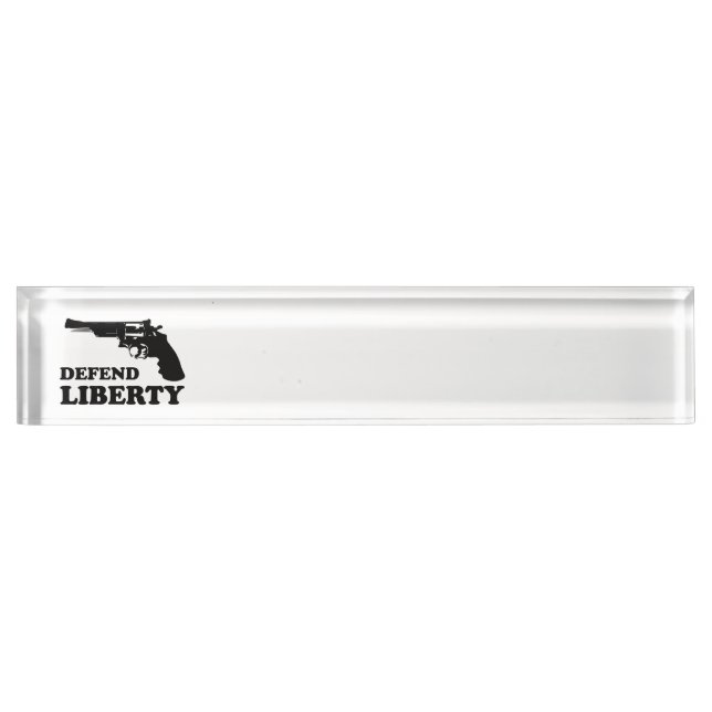 Defend liberty nameplate (Front)