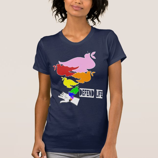 DEFEND LIFE, After the Rain... (DARK) T-Shirt (Front)