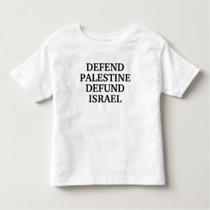 Defend Palestine defund Israel- Anti Israel Toddler T-Shirt