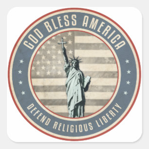 Defend Religious Liberty Square Sticker