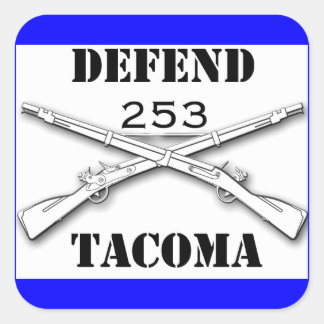 Defend Tacoma Square Sticker