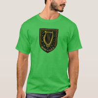 Defend the Luck Irish Harp Shield Design