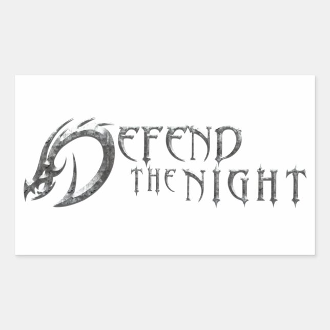 Defend The Night Logo Stickers (Front)