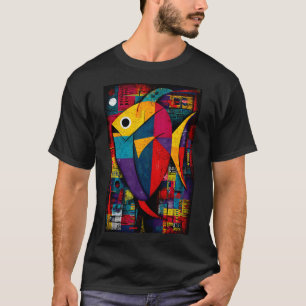 Defend the Reefs - Vibrant Geometric Fish with Bol T-Shirt