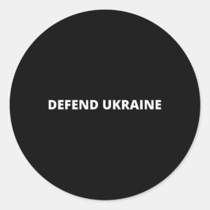 Defend Ukraine Classic Round Sticker