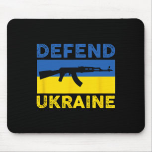 Defend Ukraine - Support Ukraine - Flag Ak-47 Ak-7 Mouse Pad