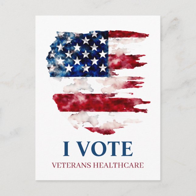 Defend Veterans Benefits Political Postcard (Front)