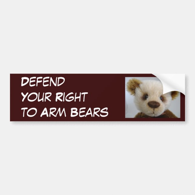 Defend Your Right to Arm Bears Bumper Sticker (Front)