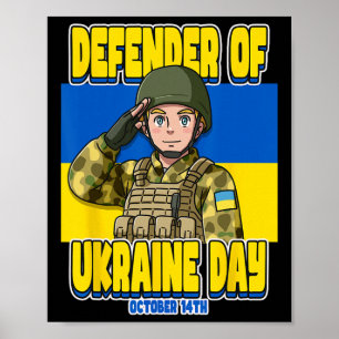 Defender Of Ukraine Day October 14th Poster